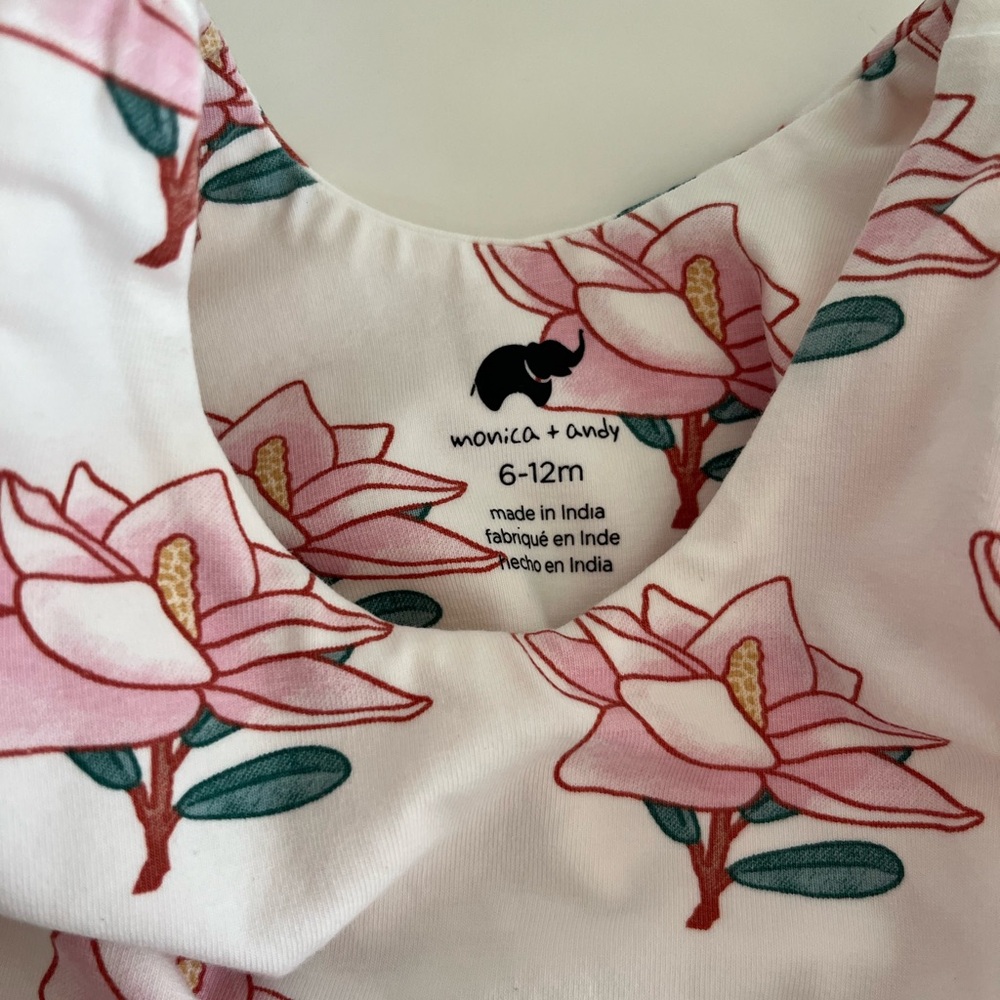 Monica + Andy Baby Dress - 6-12 Months - 95% organic cotton